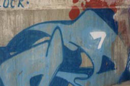 Entfernung von Graffiti - Bild vorher