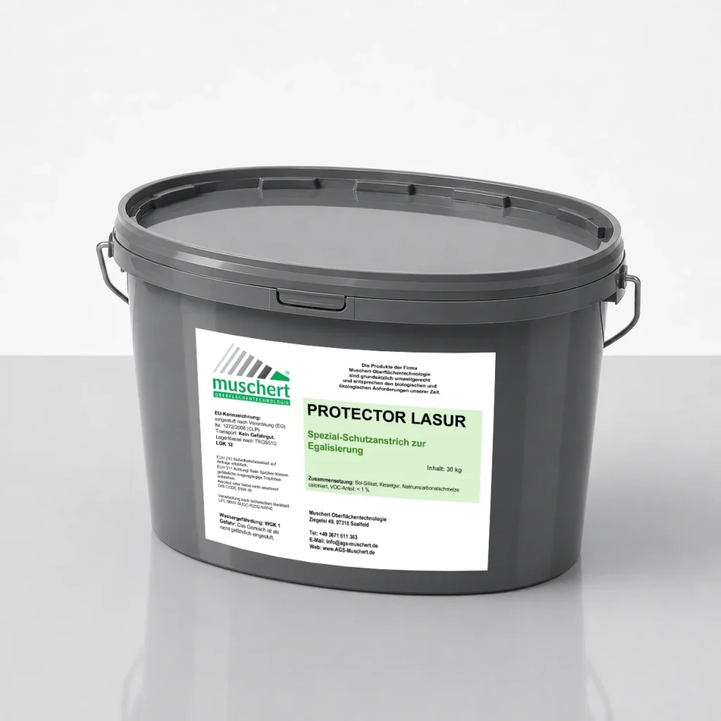 Mineralische Sol-Silikat-Lasur für Sichtbeton und Betonfertigteile. Ideal zum Farbausgleich und kompatibel mit dem Graffitischutzsystem AGS Protector P.